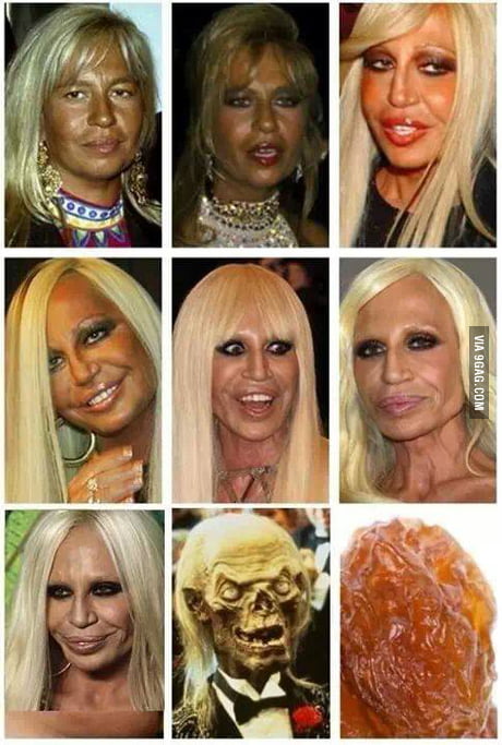 The evolution of Donatella Versace