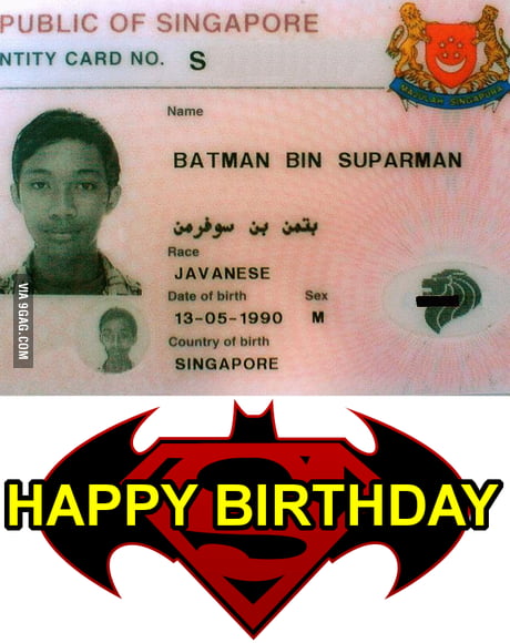 Happy birthday Batman bin Suparman! - 9GAG