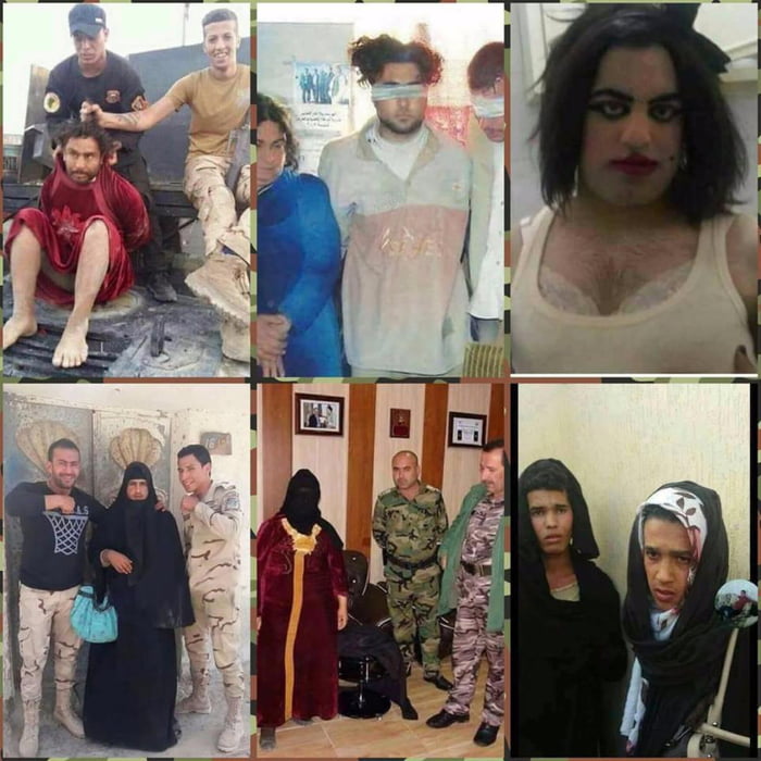 Photos released by the Iraqi police show ISIS fighters in women's clothes.