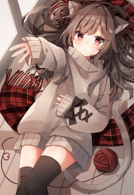 1080x2240 Anime Girl, Drinking, Sweater, Winter, Cozy, Resting, Snowfall  for Huawei P20 Pro, winter cozy anime HD phone wallpaper | Pxfuel