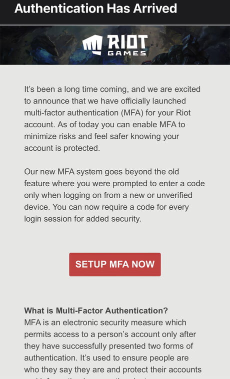 How to set up two-factor authentication on your Riot account