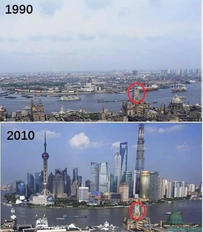 Shanghai 20 years difference