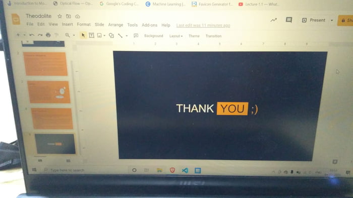 Nice way to end presentation