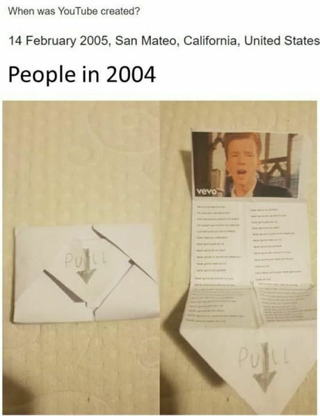 How many ways exist to Rick Roll someone? - 9GAG