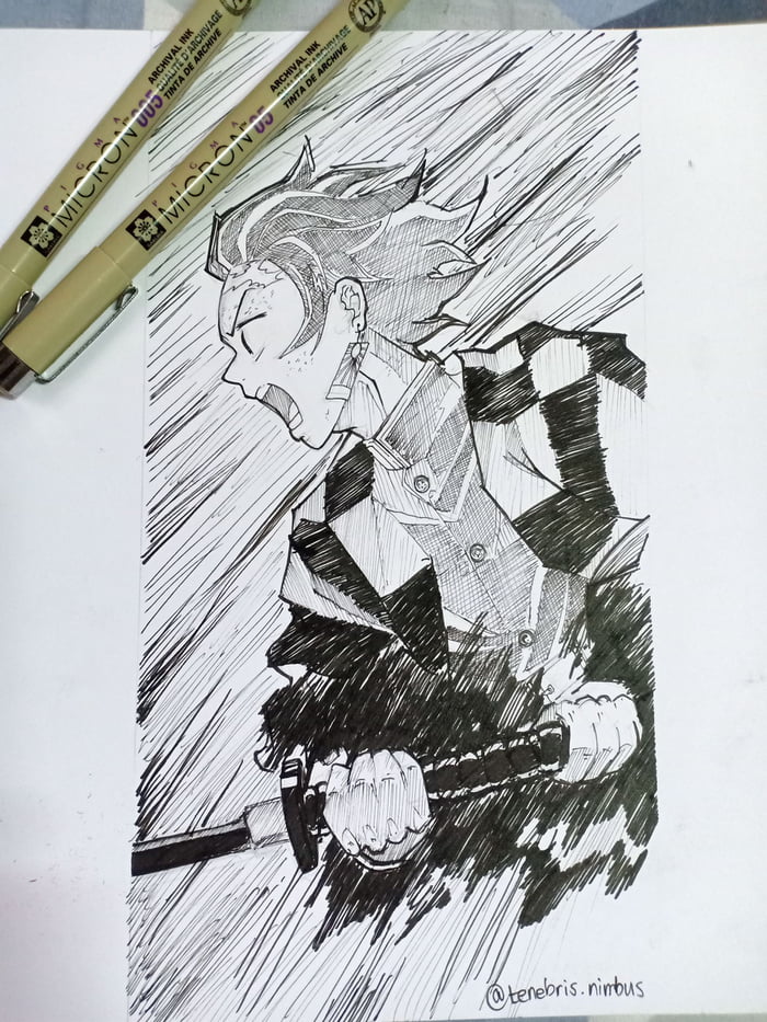 Quick draw... Tanjiro. any Demon Slayer fans? here? - 9GAG