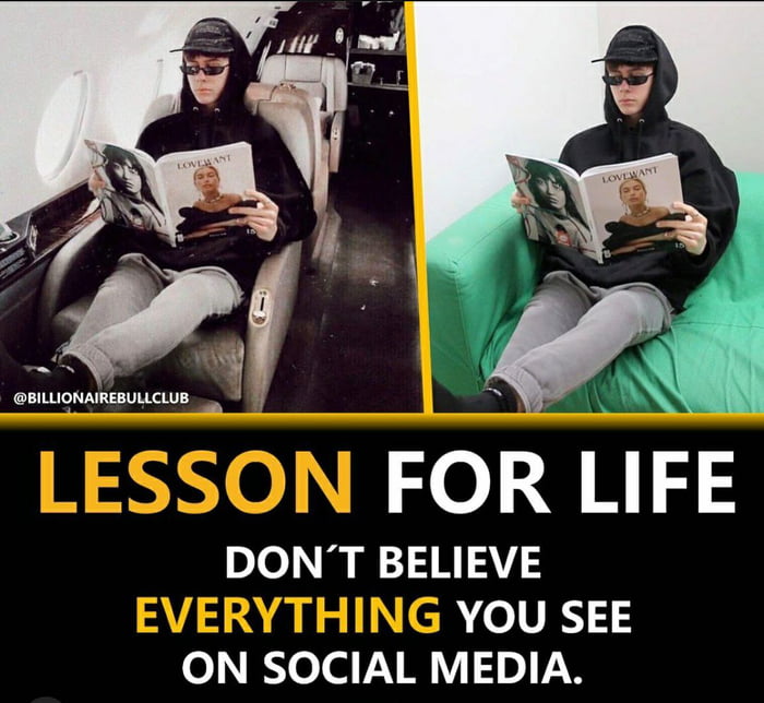 Dont Believe Everything You See On Social Media 9gag 0493
