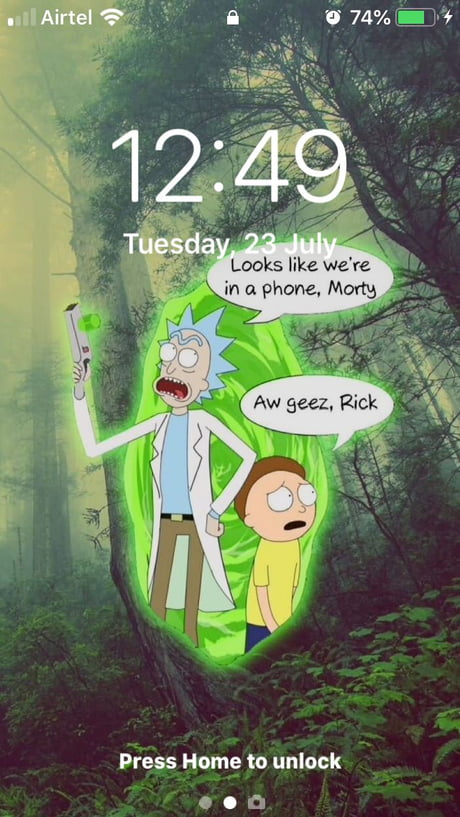 Rick and Morty AMOLED Mobile Wallpaper - 9GAG