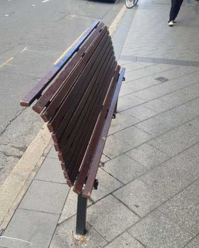 Let me just relax on this nice public bench.