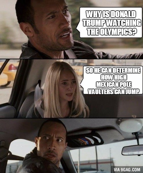 Why is Trump watching the olympics ?