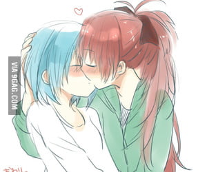 Elvenoob Yuri Post 25: Yes, even more Kyouko X Sayaka. These two are just  too cute. - 9GAG
