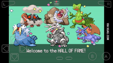 Final team for elite four run in Theta Emerald EX, Was the most