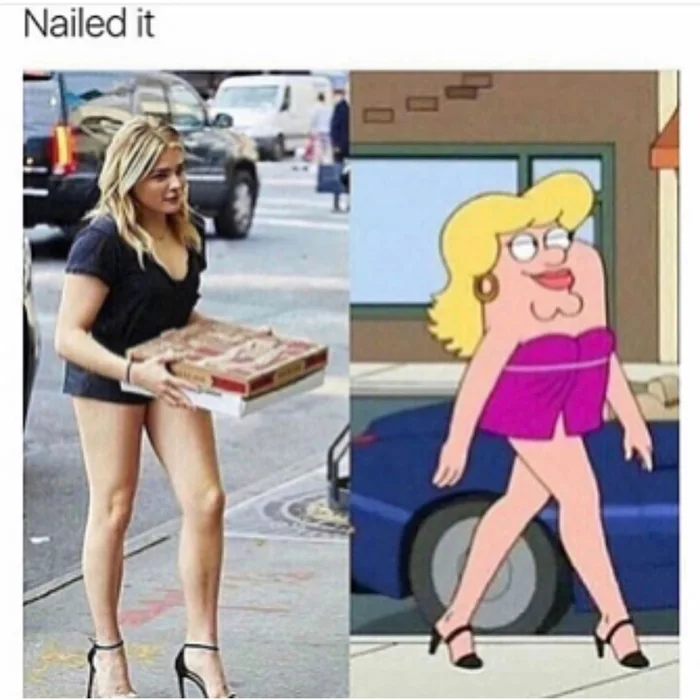 Apparently Chloe Grace Moretz had a role in family guy. - 9GAG