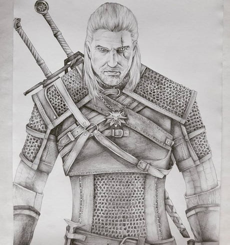 1089197 drawing snow winter The Witcher The Witcher 3 Wild Hunt Geralt  of Rivia sketch  Rare Gallery HD Wallpapers