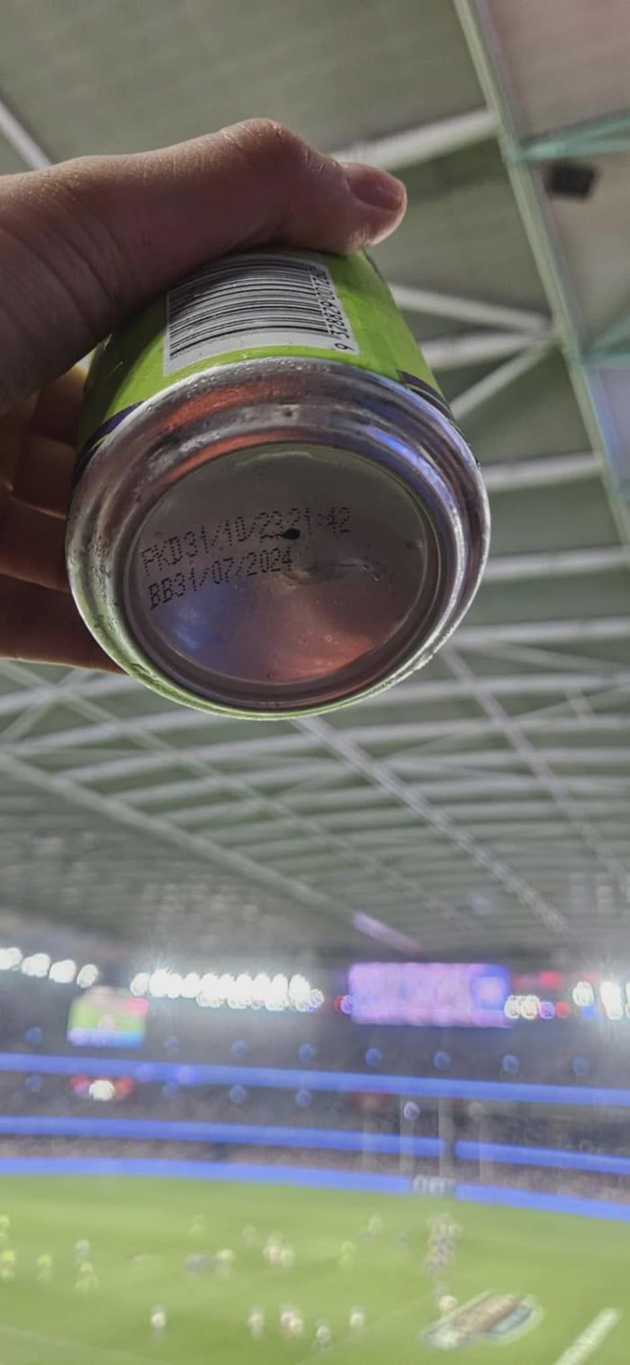 Marvel stadium selling beer cans, 6 months out of date, 14 bucks (AUD