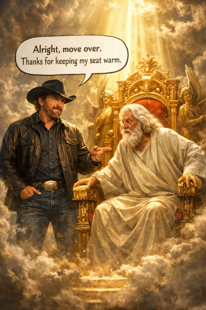 Chuck Norris right now