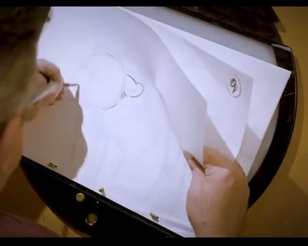 Watching a Disney artist bring a drawing to life is pure magic