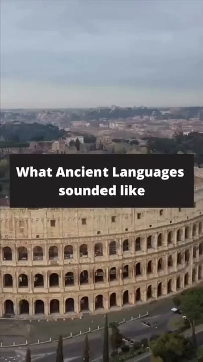 What ancient languages sound like.