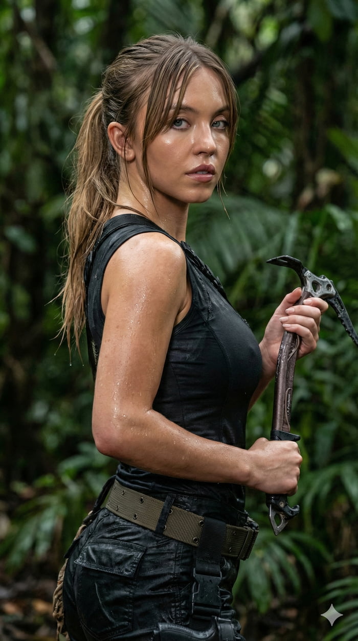 Sydney Sweeney as Lara Croft