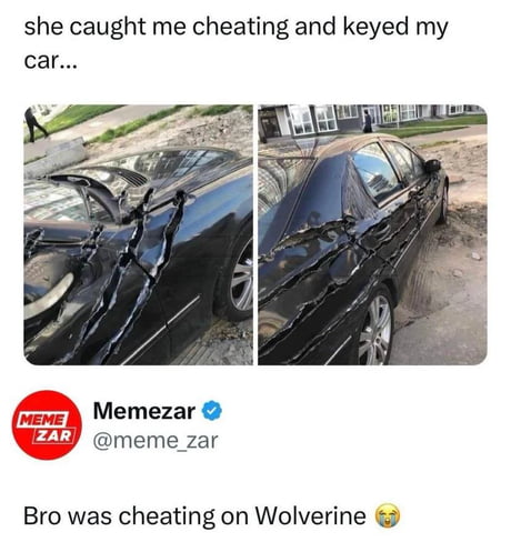 Cheating on wolverine. - 9GAG