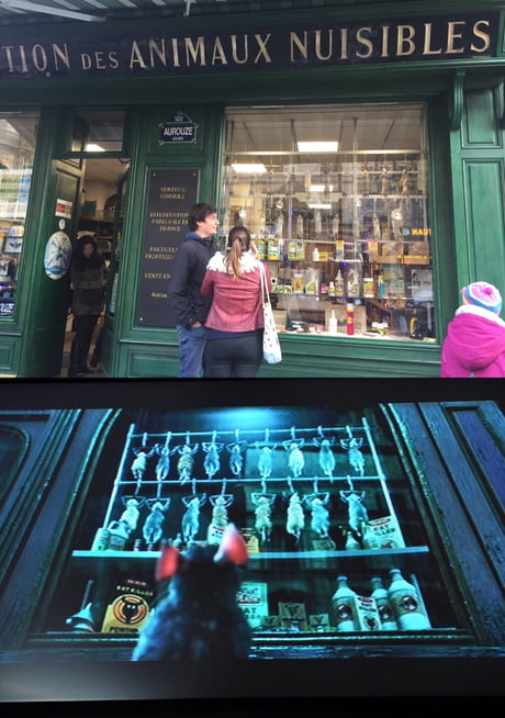 Just discovered the rat extermination shop from Ratatouille is