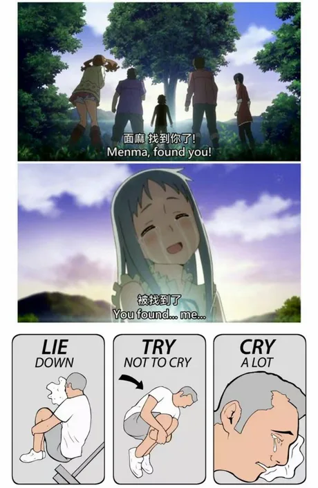 Anohana try not to cry