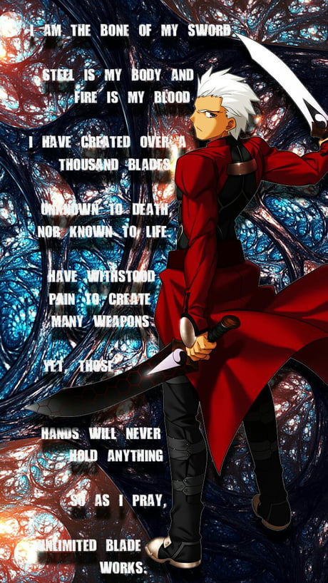 Archer S Chant Unlimited Blade Works 9gag