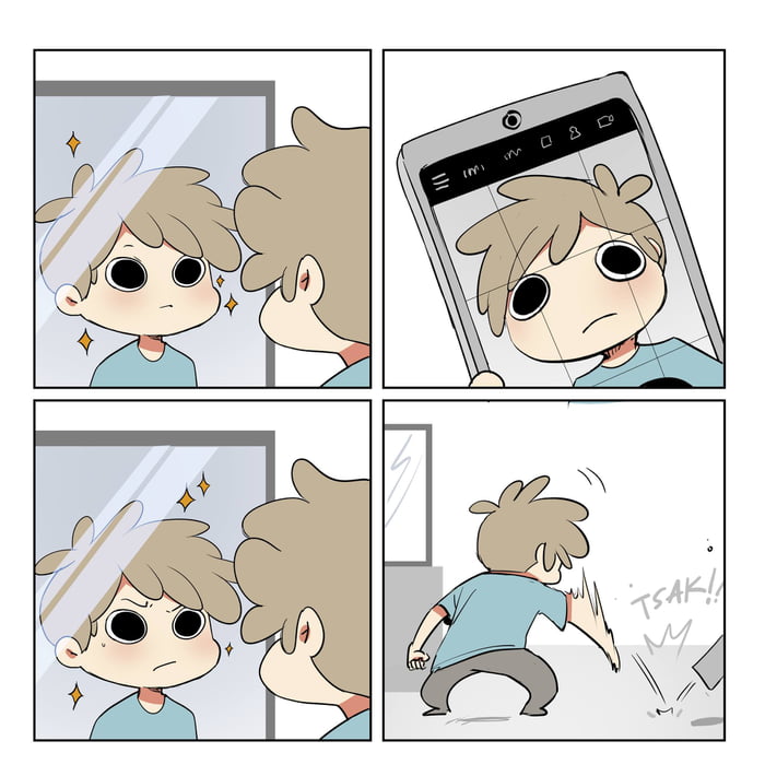 Mirror vs camera 9GAG