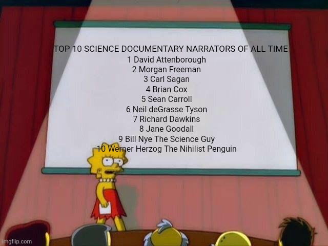 Top 10 Science Documentary Narrators Of All Time 9GAG top-10-science-documentary-narrators-of-all-time-9gag