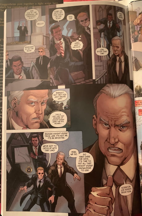 When President (then VP) Biden chased down the Chameleon who had take Obama’s identity pre-inauguration Amazing Spider-man #583