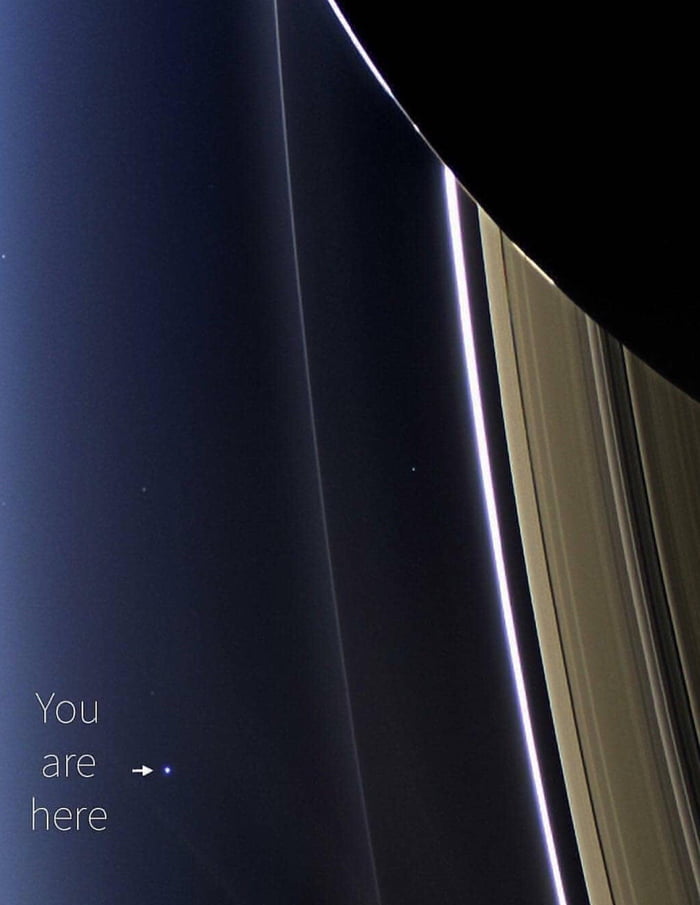 Last pic of Earth taken by NASA's Cassini spacecraft before it went on a death dive into Saturn