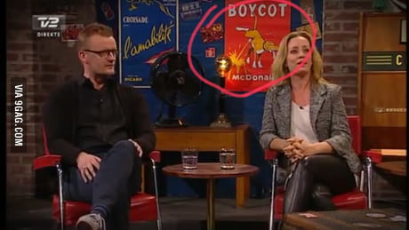 Poster In Background Of A Danish Talkshow I Love Denmark 9gag