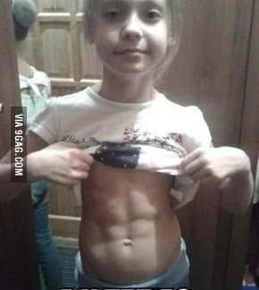 13 year old girl with abs
