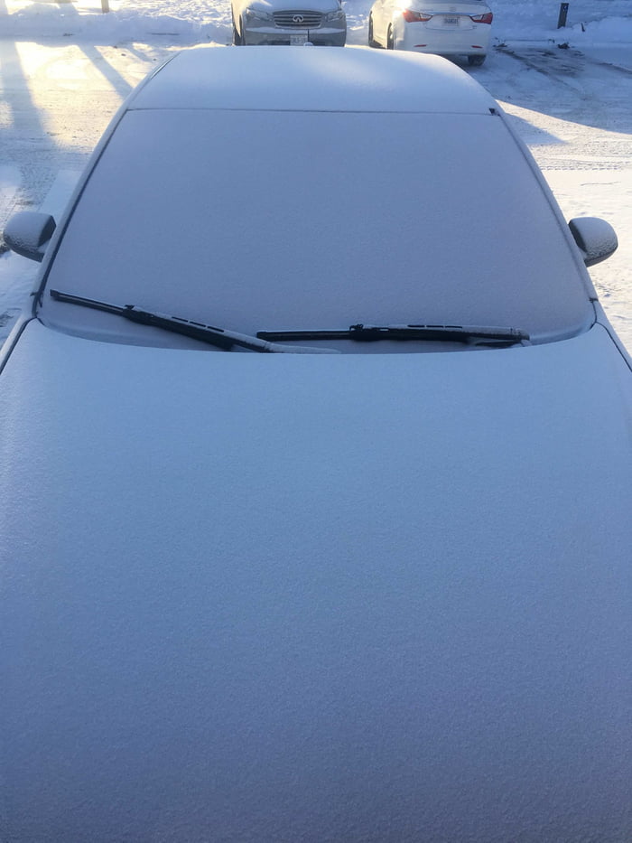 The Perfect Coating Of Snow On This Car