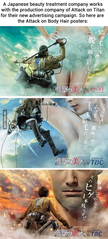 Attack On Titan Body Hair Version 9gag