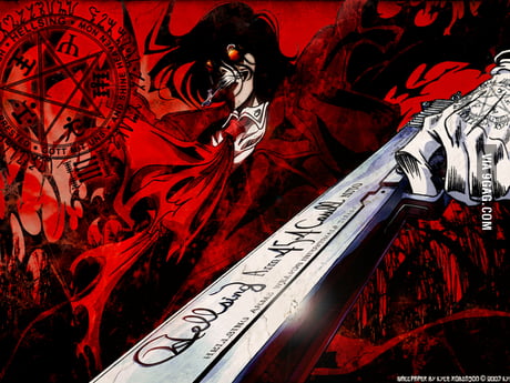The most brutal anime character! Alucard. anime: hellsing. - 9GAG