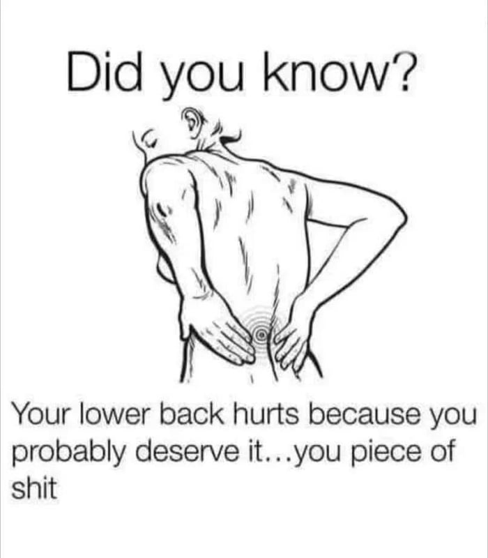 Ryggproblem Humor What lower back problem? - 9GAG