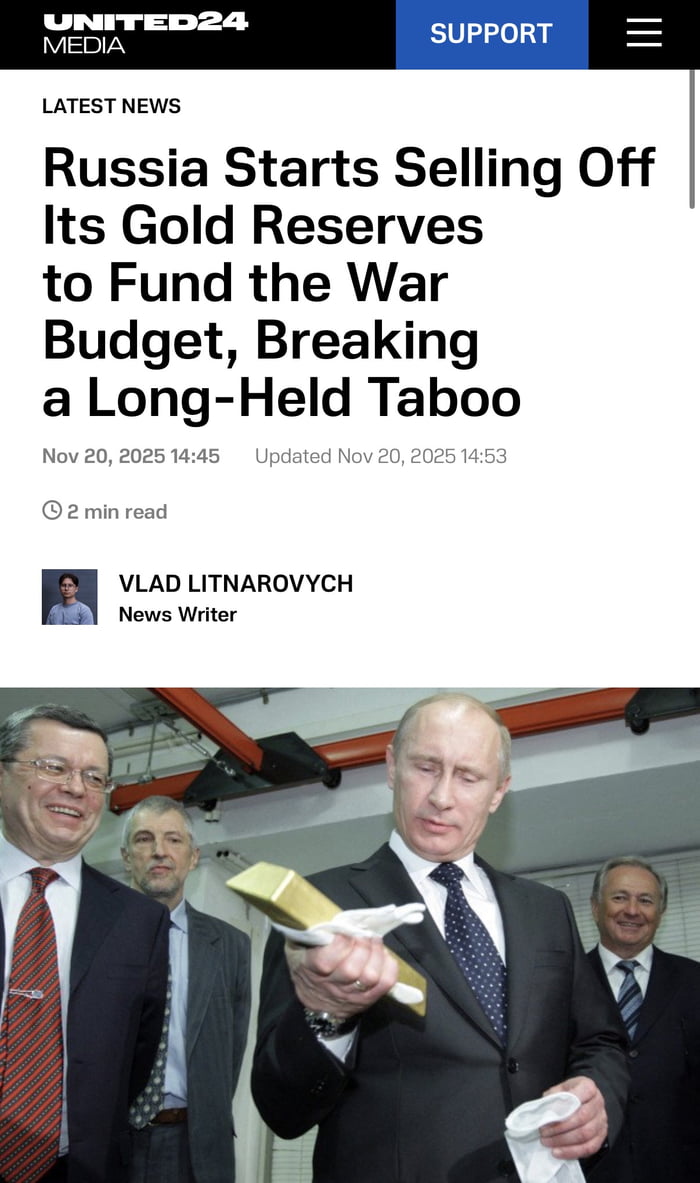 Is this because Russian economy is fine? Everything according to the plan?