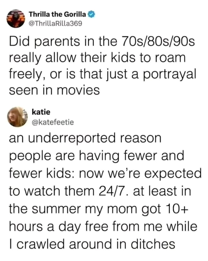 Kids used to roam free, now we're helicopter parents