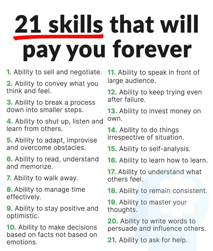 Skill 22: ability to do what OP does