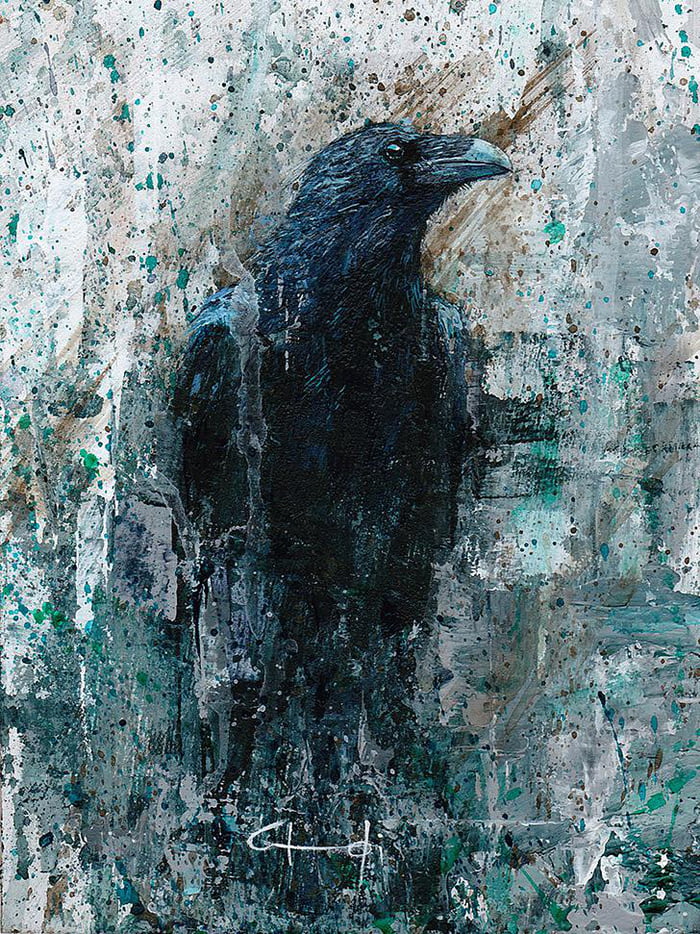 Black no. 25 - acrylic on board