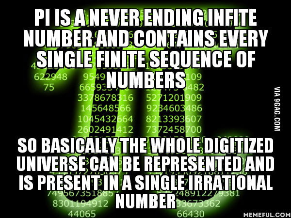 The PI contains information of practically every possible thing ...