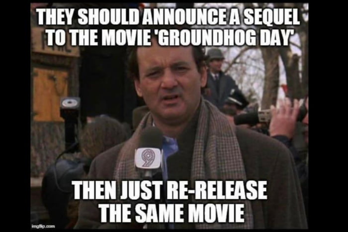 Well It's Groundhog day again!!