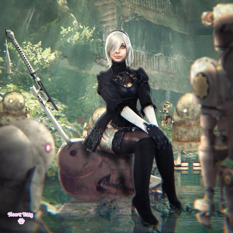 2B from Nier Automata by Twerk Kitty 9GAG