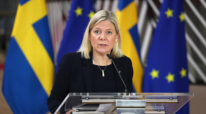 Swedish PM, Magdalena Andersson: 