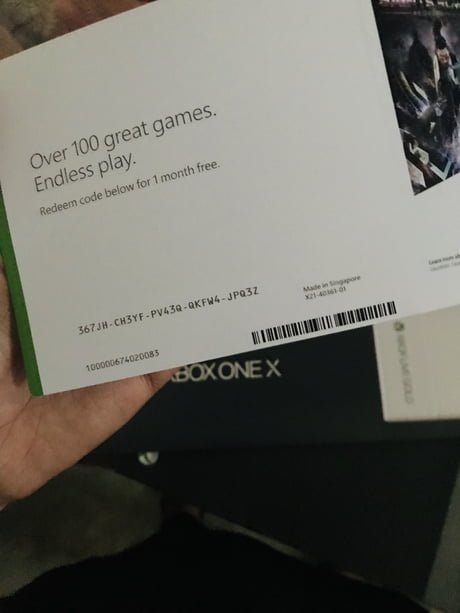 Uitdaging kas Impressionisme One month free Xbox game pass key. (Must be new user) - 9GAG