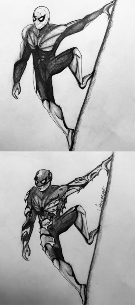 Spiderman drawing, Spiderman art sketch, Spider art