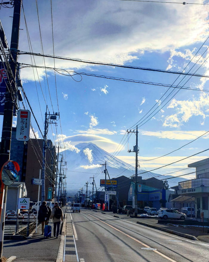 First time in Japan. Greeted by this lovely view.
