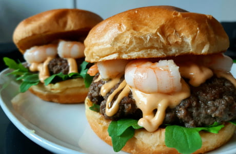 Surf N Turf Burger 9gag