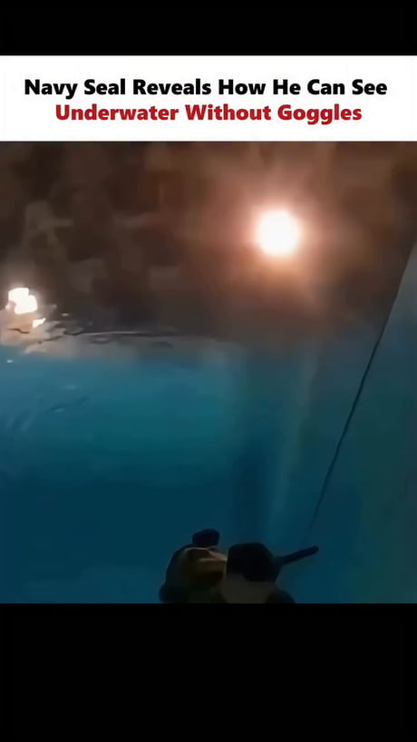 Light refraction - Air lets you see, water doesn’t.