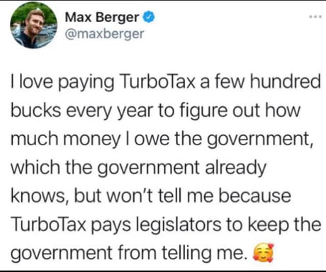 Kinda sad how taxes work